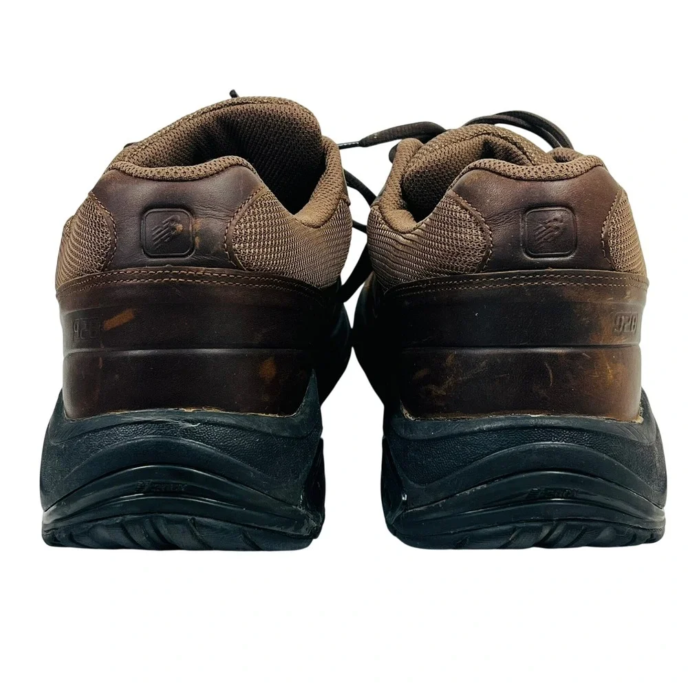 New Balance 928v3 Walking Shoes Mens 16 Brown Leather Rollbar Sneakers MW928BR